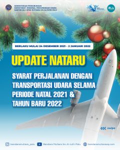 Read more about the article Syarat Perjalanan Dengan Transportasi Udara Selama Periode Nataru 2021/2022